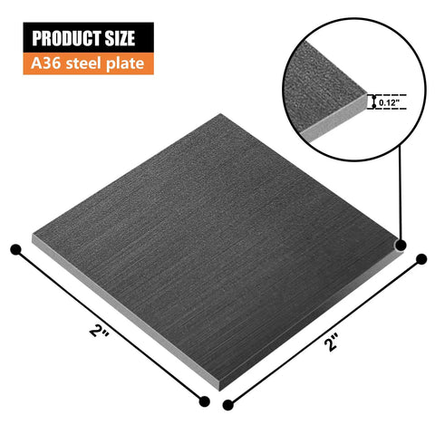20 Pack 2x2 Inch Welding Coupons One Eighth Inch Mild Steel Practice Plates Starter Kit for MIG TIG Stick Arc Welding Beginners
