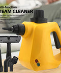 High Temperature Handheld Steam Cleaner With Cleaning Brush, Glass Scraper, Extension Hose And Nozzle for deep cleaning.
