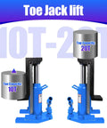 Heavy Duty Hydraulic Toe Jack And 20 Ton Claw Jack With 10 Ton Puller, showcasing 10T and 20T capacity lifting jacks in blue.