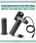 Upgraded 48V Ebike Speedometer Throttle With M Key Integrated Display For Soleil 01 Electric Dirt Bike Replacement