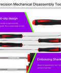 Handles and shanks of anti-slip precision mechanical tools from 13 Inch Snap Ring Pliers Kit With Pick And Hook Set, Heavy Duty Internal External Circlip Oil Seal Pliers, Ring Remover And Retaining Tool Set, Includes Eight Pliers And Four Precision Picks For Small Parts Repair