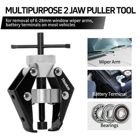 Heavy Duty Windshield Wiper Arm Removal Tool With Battery Terminal Puller And Small Bearing Puller 45 Carbon Steel