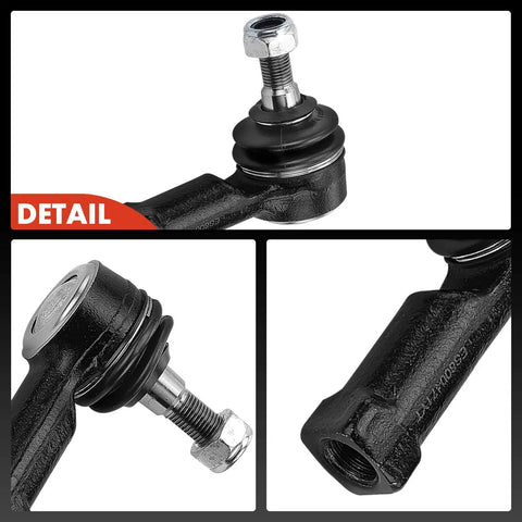 Front Outer Tie Rod Ends Set For Mitsubishi Outlander 2007 2019 Outlander PHEV 2019 Outlander Sport 2011 2019 And Lancer 2008 2017 Replacement Steering Tie Rod End Pair For Front Left And Right Durable Easy Install showing close-up details of the product