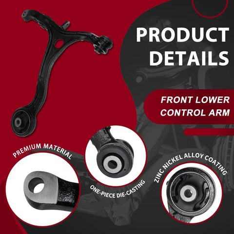 Ultimate Front Control Arm Kit With Ball Joints Sway Bar Links And Tie Rods Perfect For Your Daily Ride Or Weekend Warrior Builds Keeps Things Smooth And Safe On The Road. front lower control arm, one-piece die-cast steel, nickel alloy coating