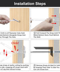 Ten Pack Heavy Duty Drywall Anchor Bolts With 1/4-20 Thread For Solid Mounts, Rust Resistant Hollow Wall Anchors, Quick Install And High Load Handling Up To 270 Lbs In Drywall And Plaster Surfaces, installation steps diagram
