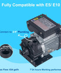 Premium Sweet Plug And Play Hot Tub Circulation Pump, Heavy Duty 0.25HP Spa Replacement Motor 115V with 3/4 inch port.