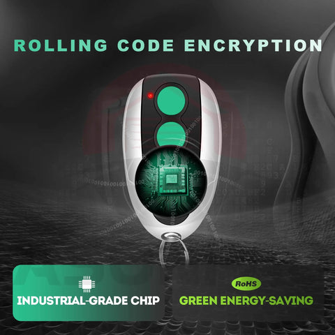 Three Pack M12 Gate Opener Remote For Swing Sliding Gates With Four Button Controls And Industrial Grade Chip 433.92MHz