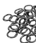 300 Pack Mini Round Carabiner Clips One Inch Trigger Spring O Rings For Keychains Buckles Bags Purses Car Keys DIY Crafts Black Durable And Multipurpose For Home Office Travel Everyday Carry Essentials.