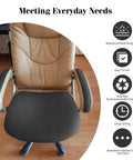 Leather Repair Kit For Furniture And Car Upholstery Advanced Pro Grade PU Self Adhesive Patch on office chair seat