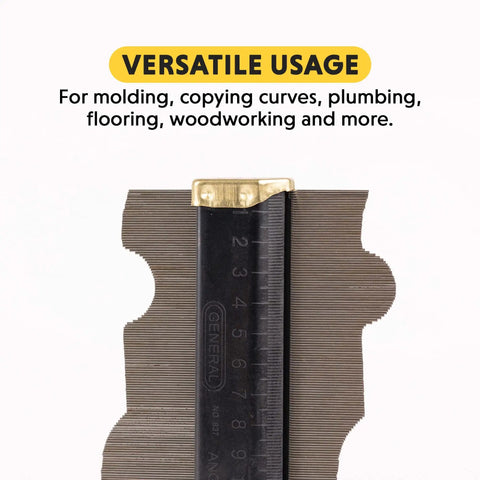 Contour Gauge 6 Inch Angle Finder Tool For Handy Home Improvement And Shape Copying, versatile usage for precise profiling.