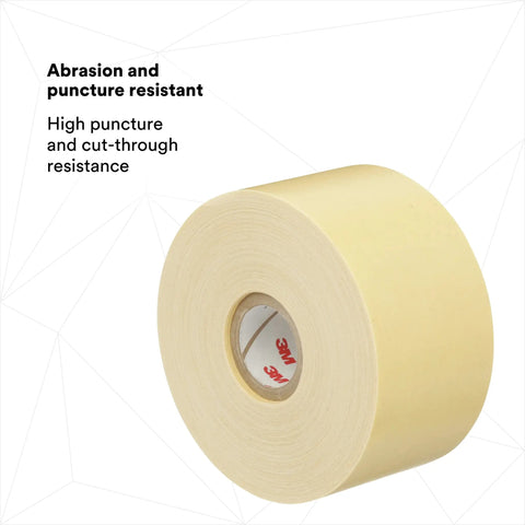 Heavy Duty Varnished Cambric Tape 2520 For Electrical Insulation 2 Inch Wide By 36 Yards Yellow 1 Roll Strong Dielectric