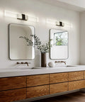 Black Modern LED Bathroom Vanity Light Bar for Mirror, 19.68 Inch, 8W, Cool Neutral White 4000K, Non Dimmable Wall Sconce Fixture