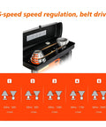 5-speed speed regulation details for Heavy Duty 12 Speed Benchtop Drill Press Stand With Robust 750W Motor.