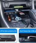 Center Console Organizer For Toyota RAV4 2019-2025 And RAV4 Prime, Bigger Slots Tray With 1.14 Inch Divider