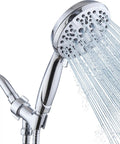 Handheld High Pressure Rain Shower System with Full Body Coverage, 60 Inch Hose, Adjustable Brass Joint, Detachable Head