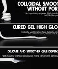 Outdoor Silicone Sealant For Crack Repair And Weatherproofing Waterproof Heat And Stretch Resistant Tough Exterior Sealant For Roof And Wall Cracks White showing smooth dispensing and high gloss finish.
