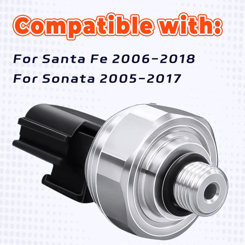 Direct Fit Plug And Play Air Conditioning Pressure Sensor 977213K000 For Hyundai Santa Fe 2006 To 2018 And Sonata 2005 To 2017
