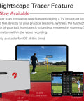 X3C Carbon Golf Launch Monitor And Simulator With Full Radar Tracking From Tee To Green displayed on screens