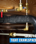 Reducing Coupling 3/4 Inch To 1/2 Inch Lead-Free Brass Push-To-Connect Plumbing Fitting For PEX Copper CPVC installation example