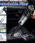 Powerful 25000Pa Cordless Handheld Car Vacuum with Cyclonic Suction and Digital Display cleaning car seat