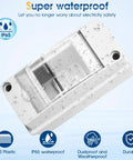 Waterproof Distribution Protection Box For Breaker Electrical Panel With Transparent Cover Built Tough As Nails ABS Plastic Enclosure IP65