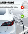 Rock Solid EV Charger Cover With Hella Tough Waterproof Oxford Fabric And Secure Magnetic Strip for car charging, 17.5x16.5 inches.