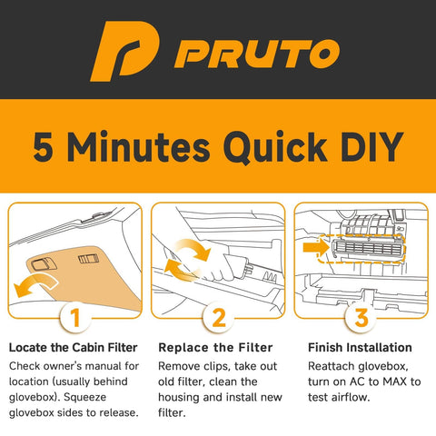 Step-by-step guide for installing Activated Carbon Cabin Air Filter With Easy Install For Chevy GMC Trucks And SUVs Replaces CF11966