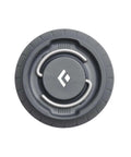 Top view of Moji Lantern 100 Lumen Camp Light With Diffused LED Output, compact round design, graphite finish