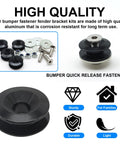 Universal Car Bumper Quick Release Kit With Front And Rear Clips Includes 4 Release Tabs And 12 O Ring Fasteners displayed