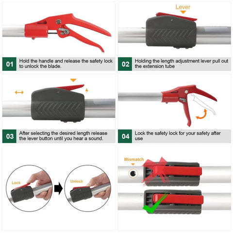 86 Inch Telescopic Snake Catcher Pole With Gripper Tongs Long Reach Snake Grabber Tool For Safe Handling Of Snakes Durable Lightweight Hook Kit For Outdoor Work And Rattlesnake Safety