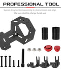 DPS6 Clutch Tool Kit For Volvo And Ford Dry Dual Clutch Transmissions, installer and remover components layout, machined steel