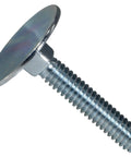 Elevator bolt side view, zinc-plated steel, 1/4-20 x 1-1/2 in