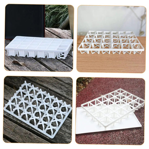 Three Piece Greenhouse Germination Rack Set With Easy To Use Planting Trays And Lightweight Nursery Sowing Brackets For Indoor Gardening And Seed Propagation