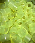 Built To Last Polyurethane Vibration Damping Washers 8 Pack, 30mm outer, 15mm inner, 5mm thick, yellow resilient pads.