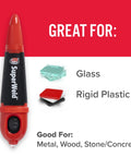 Light Activated Instant Glue Two Pack Clear 5 Gram Each Quick Cure In Ten Seconds With Included Light For A Solid Bond And No Mess