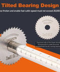 Close-up of cutting blade with 20000 RPM marking from PVC Pipe Internal Cutter Set With 360-Degree Rotating Cutting Tool