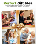 People exchanging gifts with smiling faces, showcasing the perfect gift idea for occasions like Mother's Day, Birthdays, or Christmas.