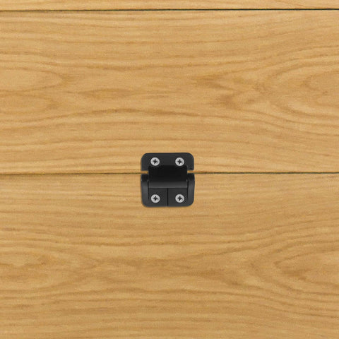 Black High Torque Cabinet Door Hinges SEWACC 1.8 Nm installed on wooden cabinet doors