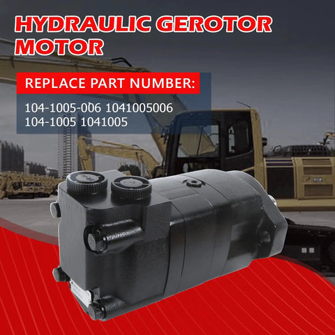 Beefy Hydraulic Motor Replacement For Eaton Char-Lynn 2000 Series 104-1005-006 1041005006 featuring a 1-inch shaft and thread details