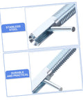 Close-up view of Heavy Duty Stainless Steel Spring Plunger Pin Set featuring self-locking action, showing durable design.
