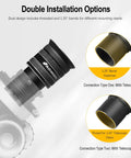 Double installation options for 25mm Wide Angle Planetary Eyepiece For 1.25 Inch Telescopes, 58 Degree Apparent Field