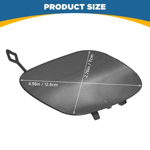 Front Bumper Tow Hook Cover For W205 C Class Sedan 2015 2016 2017 2018 C300 C400 C43 AMG Sports Models Gray Cap Towing Eye Trailer Cover A2058850724 Easy Install with dimensions 4.96in x 2.76in