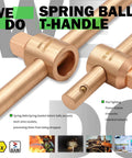 Non Sparking Tools Set 28-Piece Pro Grade Beryllium Copper Socket Kit with T-handle close-up