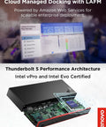 Plug And Play Thunderbolt 5 Docking Station Boasting 180W Output For Smooth Triple 8K Displays And Snappy Data Transfers For High Performance Workstation Setups Black with visible circuit board.