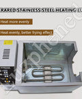 Level Up Your Daily Grind With This Beefy Stainless Steel Electric Coffee And Nut Roaster Machine Featuring Precise Temp Knobs A Built In Timer And Huge Two Kilogram Basket So You Can Cook Up Roasted Treats Effortlessly At Home - infrared stainless steel heating tube with controls for even heating.