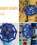 Blue iron round handwheel from 5 Pack Outdoor Faucet Handle Replacement Round Wheel Valve Handwheel For Garden Hose Spigot And Water Pipe