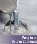 Pouring Instant Anchoring Cement Powder with Quick Setting Action Just Add Water High Strength For Interior And Exterior Use over bolt.