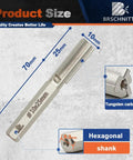 Pro Grade Carbide Brick Mortar Grout Cutter Bit, 10 mm Diameter By 25 mm Length, Hex Shank For Hand Drill, mortar bit