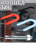 Badass 46 Piece Car Lift Install Kit featuring Slick Wedge Anchor Bolts and precision leveling shim set, various sizes displayed.