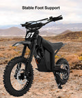 Spring Loaded Bike Kickstand For Tuttio Soleil And Tuttio Tutto Electric Dirt Bikes, Grippy Anti Slip Side Stand Replacement shown